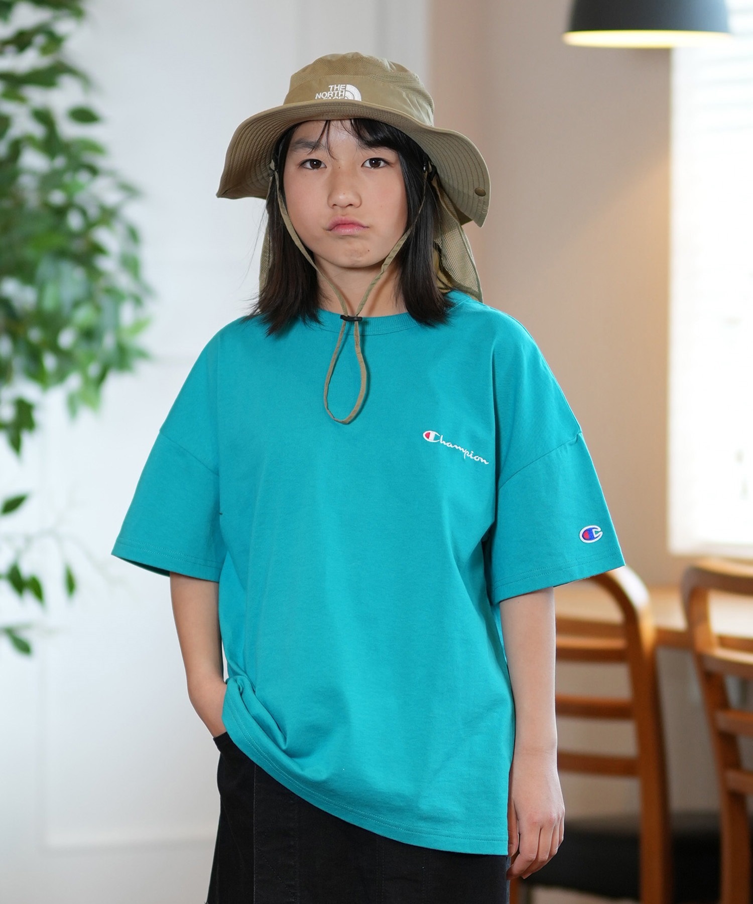 CHAMPION チャンピオン MUJI CK-Z304 キッズ 半袖Tシャツ(020-100cm)