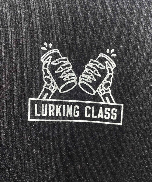 LURKING CLASS/ラーキングクラス キッズ 長袖 Tシャツ ロンＴ バックプリント クルーネック ST23FTM02K(BLACK-130cm)