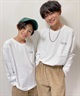 OP/オーピー キッズ ジュニア 長袖 Tシャツ ロンT DTEE 583072 RIY コラボレーション(WHT-100cm)