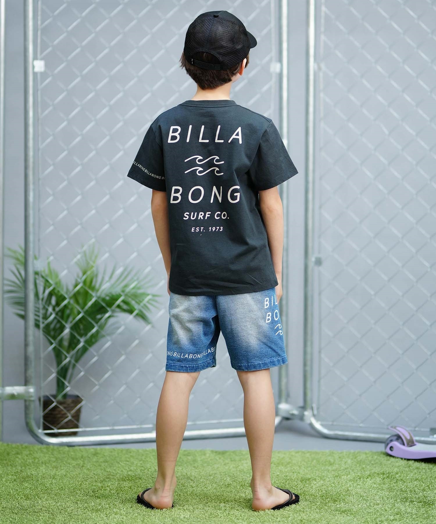 【クーポン対象】BILLABONG ビラボン キッズ ショーツ ショートパンツ ロゴ BE015-600(GRH-130cm)