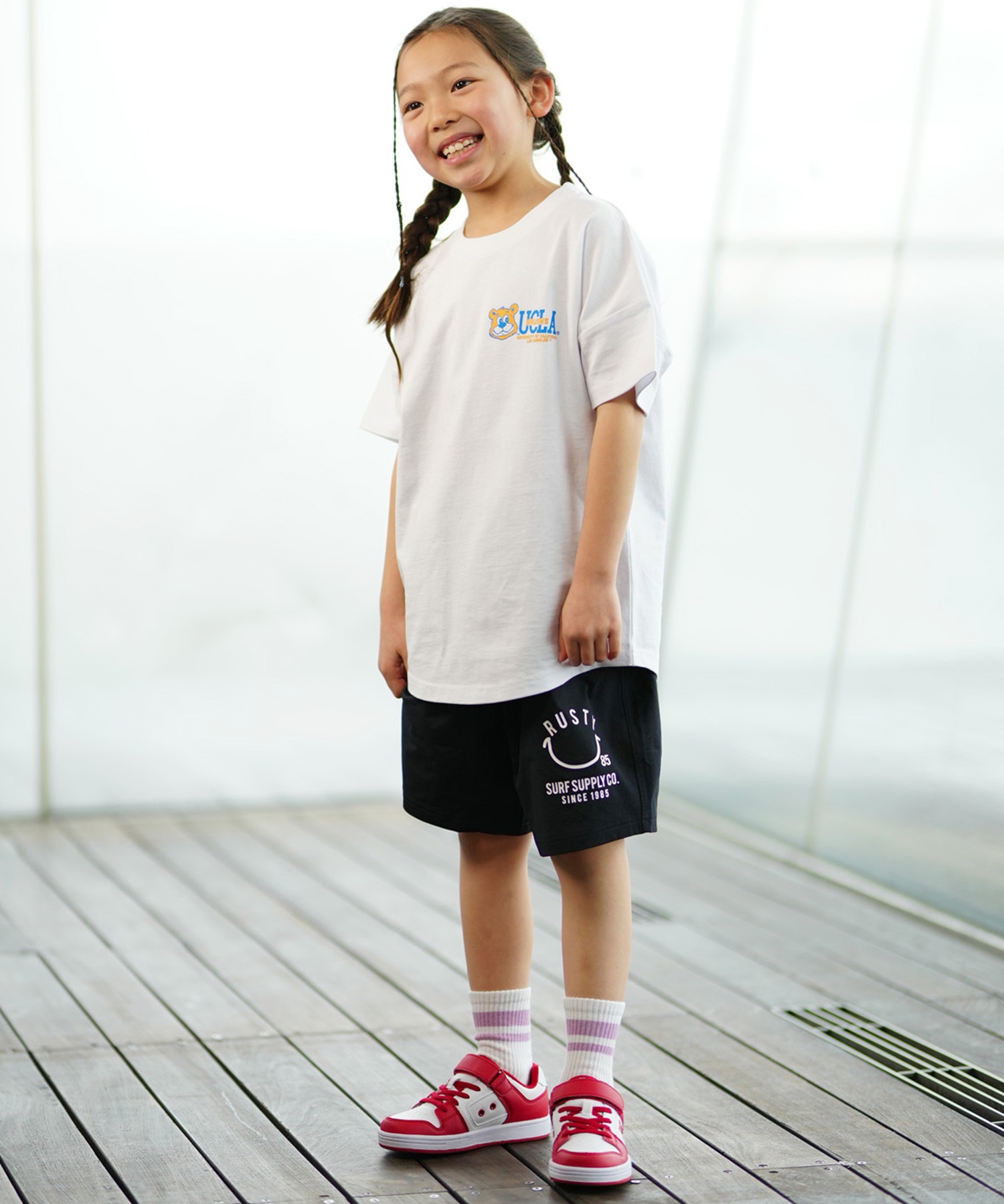 RUSTY ラスティー キッズ ショーツ ハーフパンツ ニコちゃんマーク 964403 ショーツ|ムラサキスポーツオンラインストア 通販 RUSTY ラスティー キッズ ショーツ ハーフパンツ ニコちゃんマーク 964403 ショーツ|ムラサキスポーツオンラインストア 通販