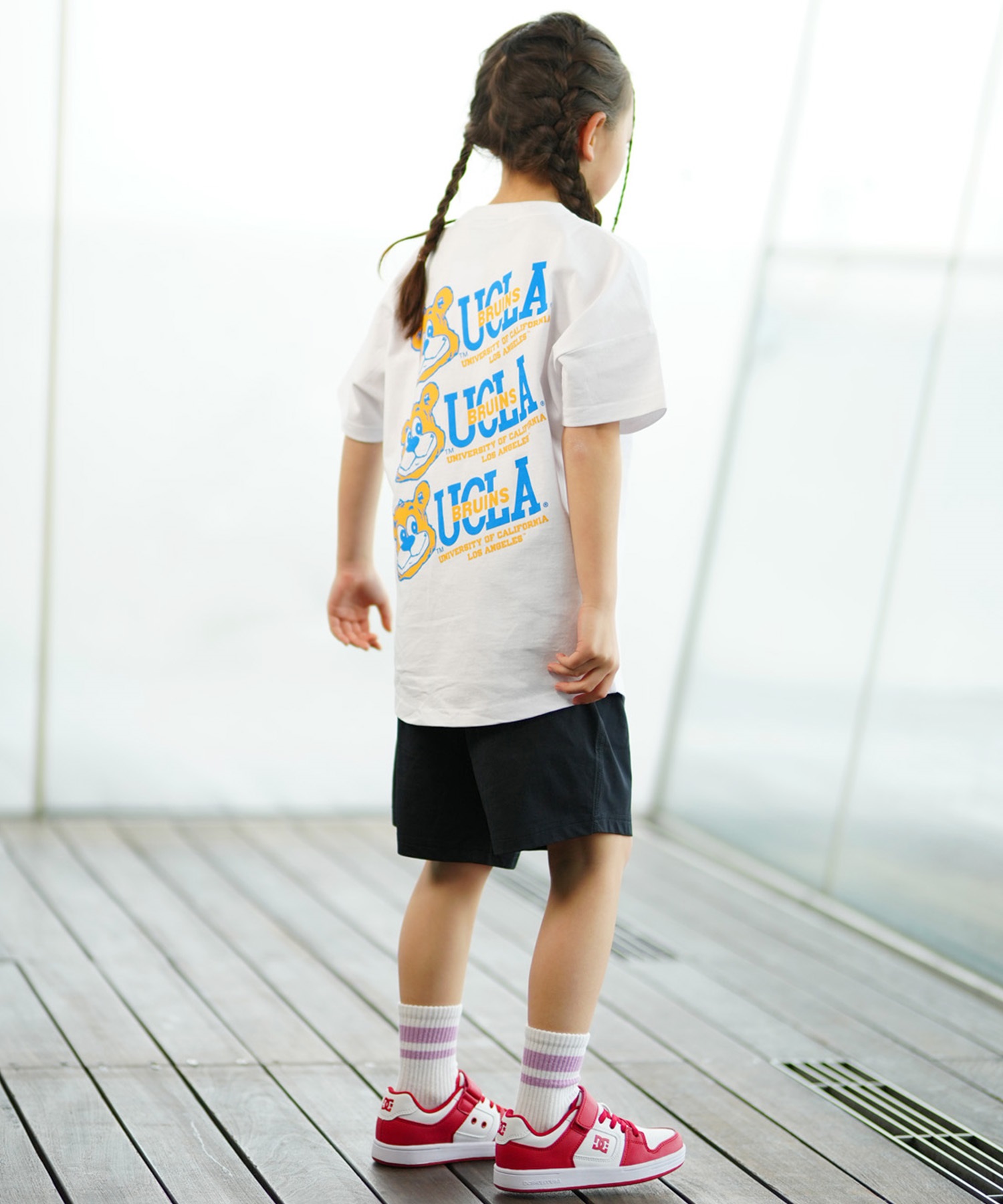 RUSTY ラスティー キッズ ショーツ ハーフパンツ ニコちゃんマーク