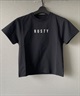 RUSTY ラスティー ラッシュガード キッズ 半袖 Tシャツ バックプリント UVカット 964465(WHT-130cm)