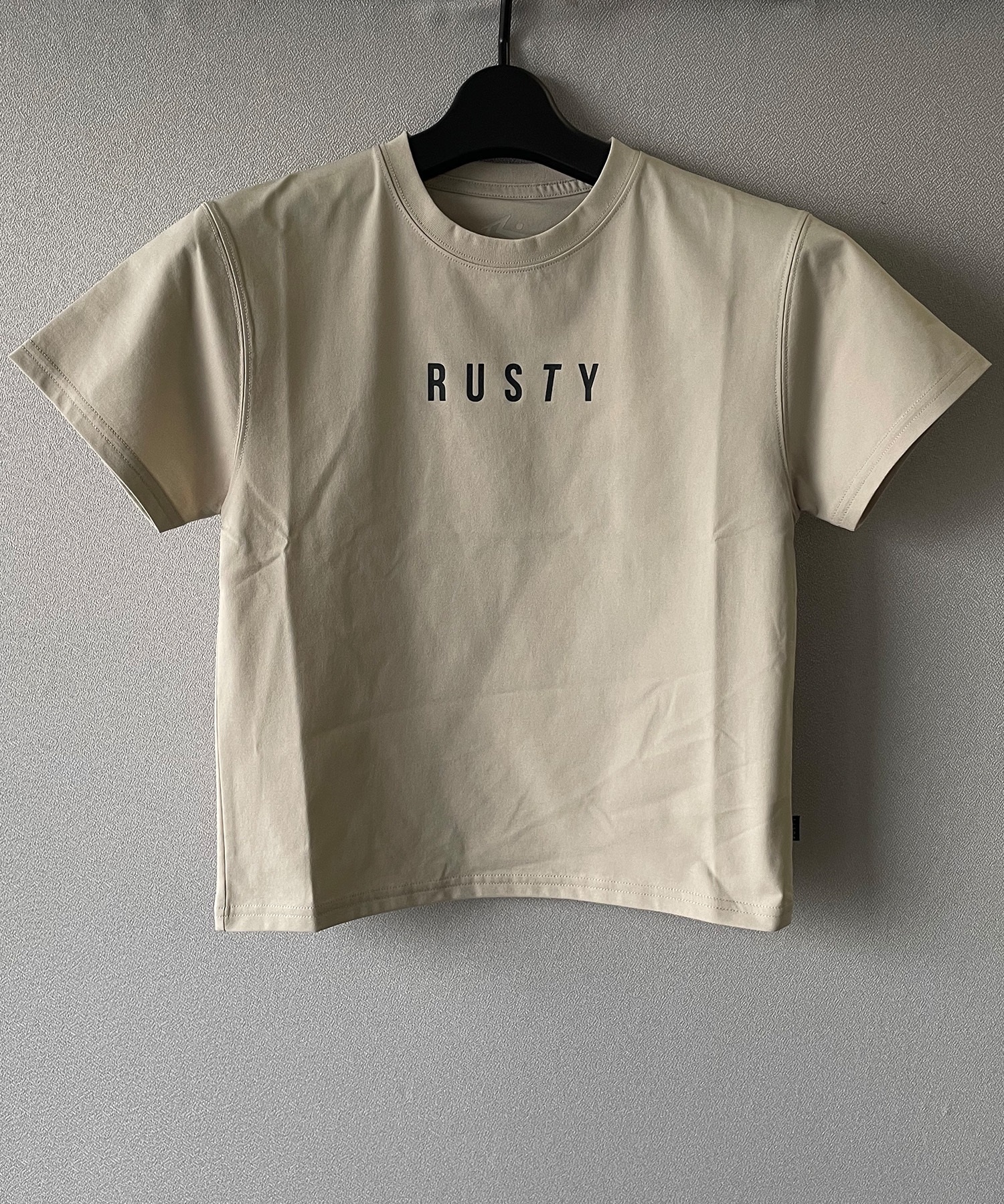 RUSTY ラスティー ラッシュガード キッズ 半袖 Tシャツ バックプリント UVカット 964465(WHT-130cm)