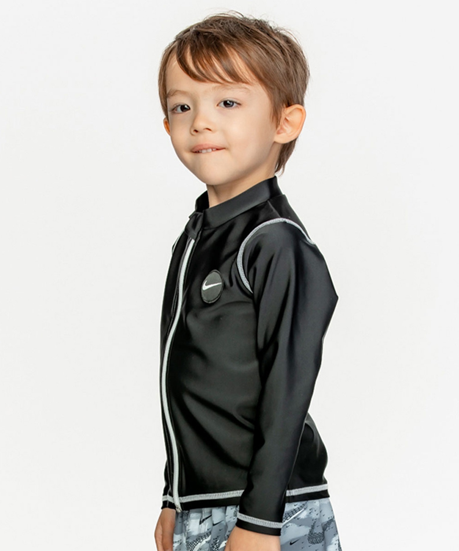 NIKE ナイキ キッズ ラッシュガード 長袖 ジップアップ ボーイズ