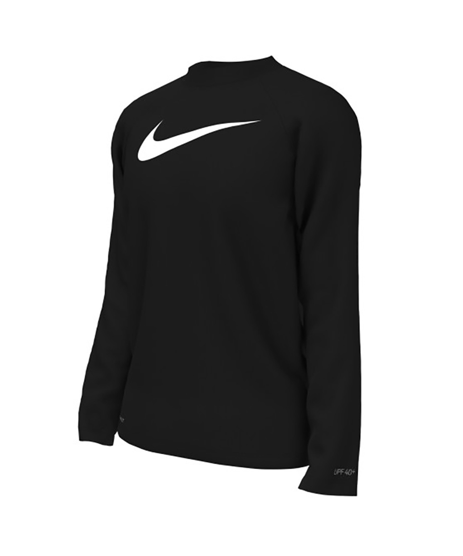 NIKE ナイキ キッズ ラッシュガード 長袖 ソリッド ロングスリーブ ハイドロガード UVカット NESSD829 N001(N001-130cm)