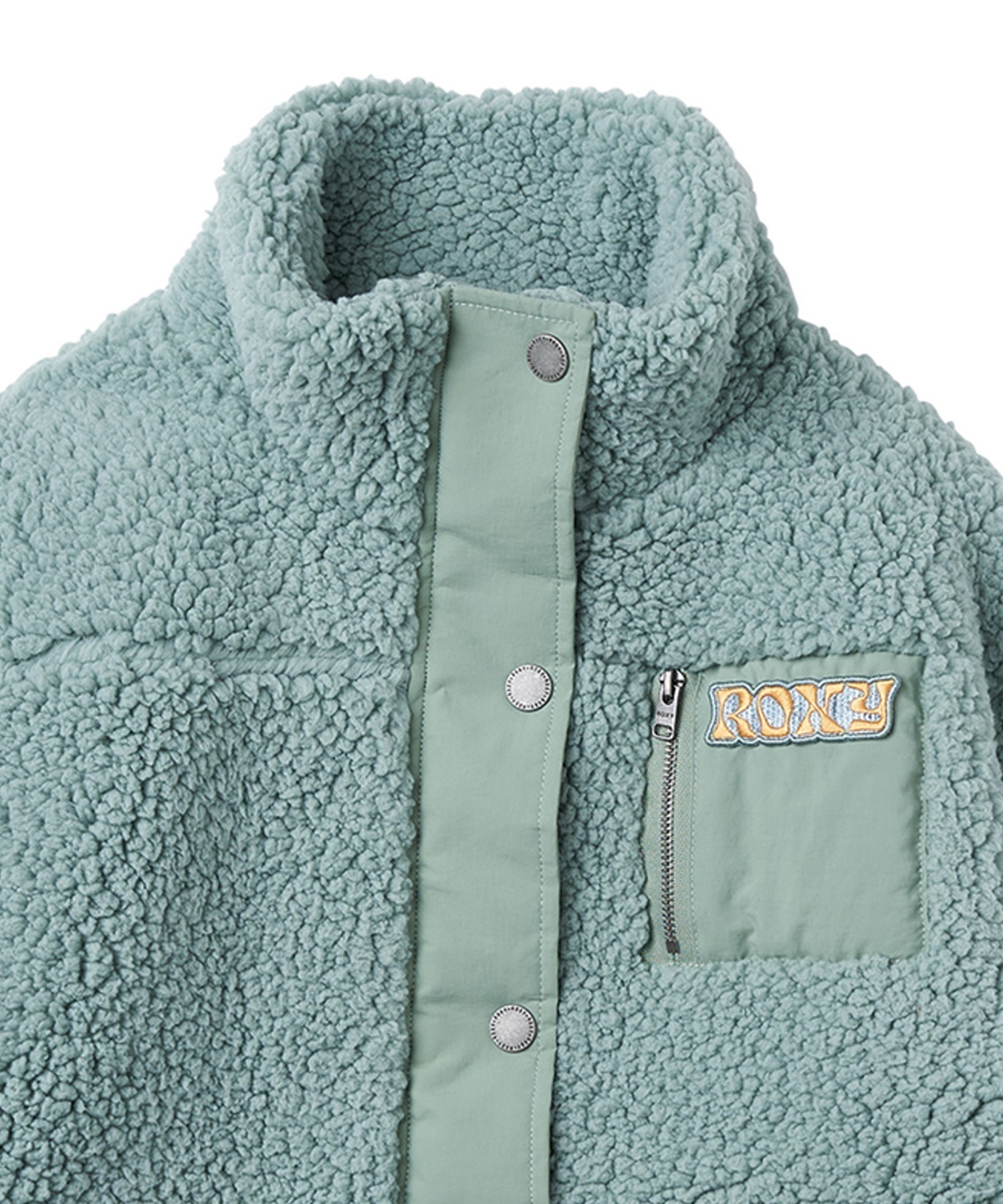 ROXY/ロキシー キッズ MINI UPON US ZIP ボアジャケット アウター TJK234083(BLU-130cm)