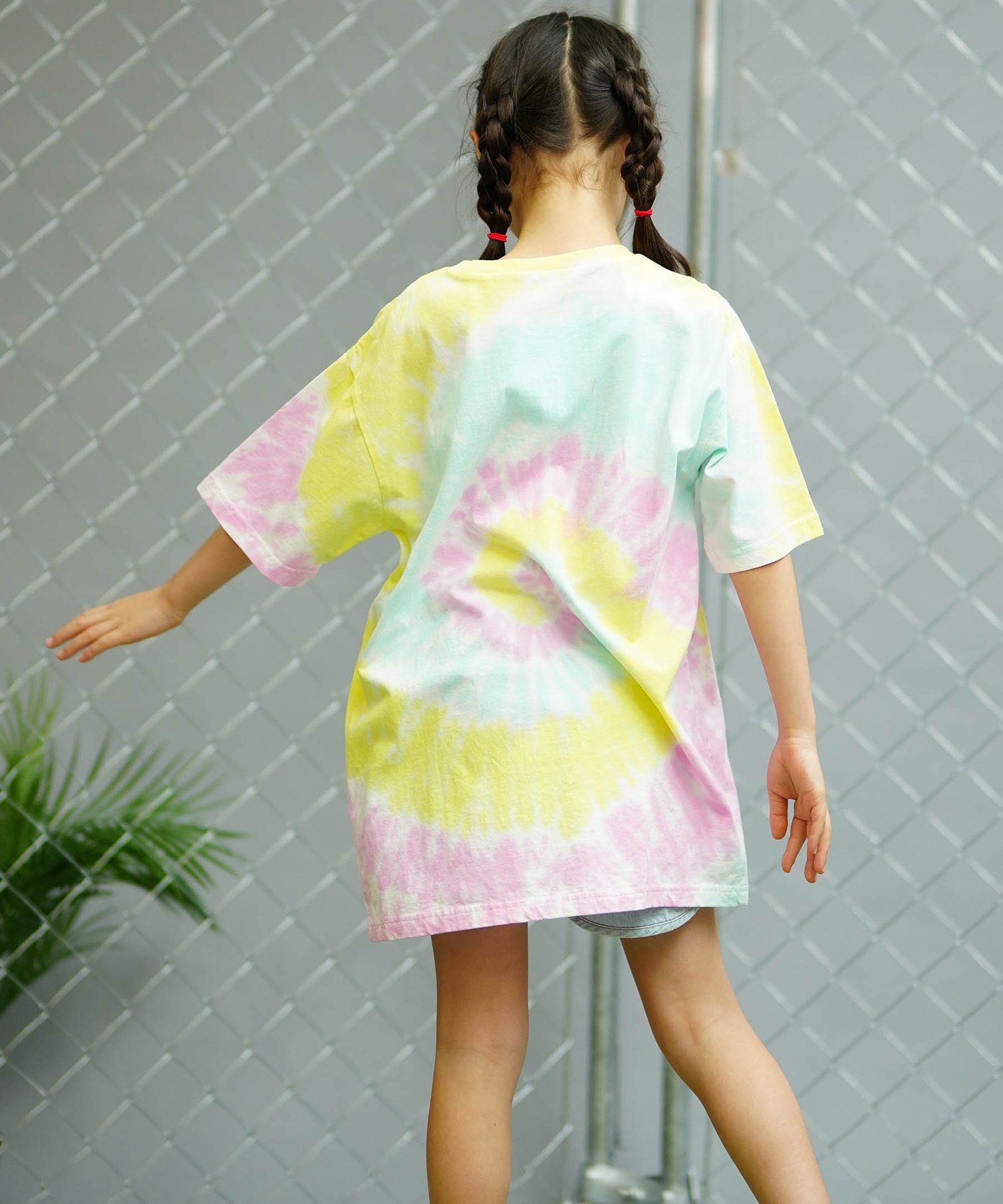 ROXY ロキシー キッズ Tシャツワンピース 半袖 タイダイ TDR242053