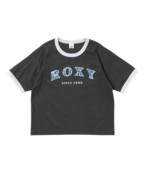 ROXY ロキシー TST232107 ジュニア ガールズ トップス カットソー Tシャツ 半袖 130cm～150cm KK E25(BKBL-130cm)