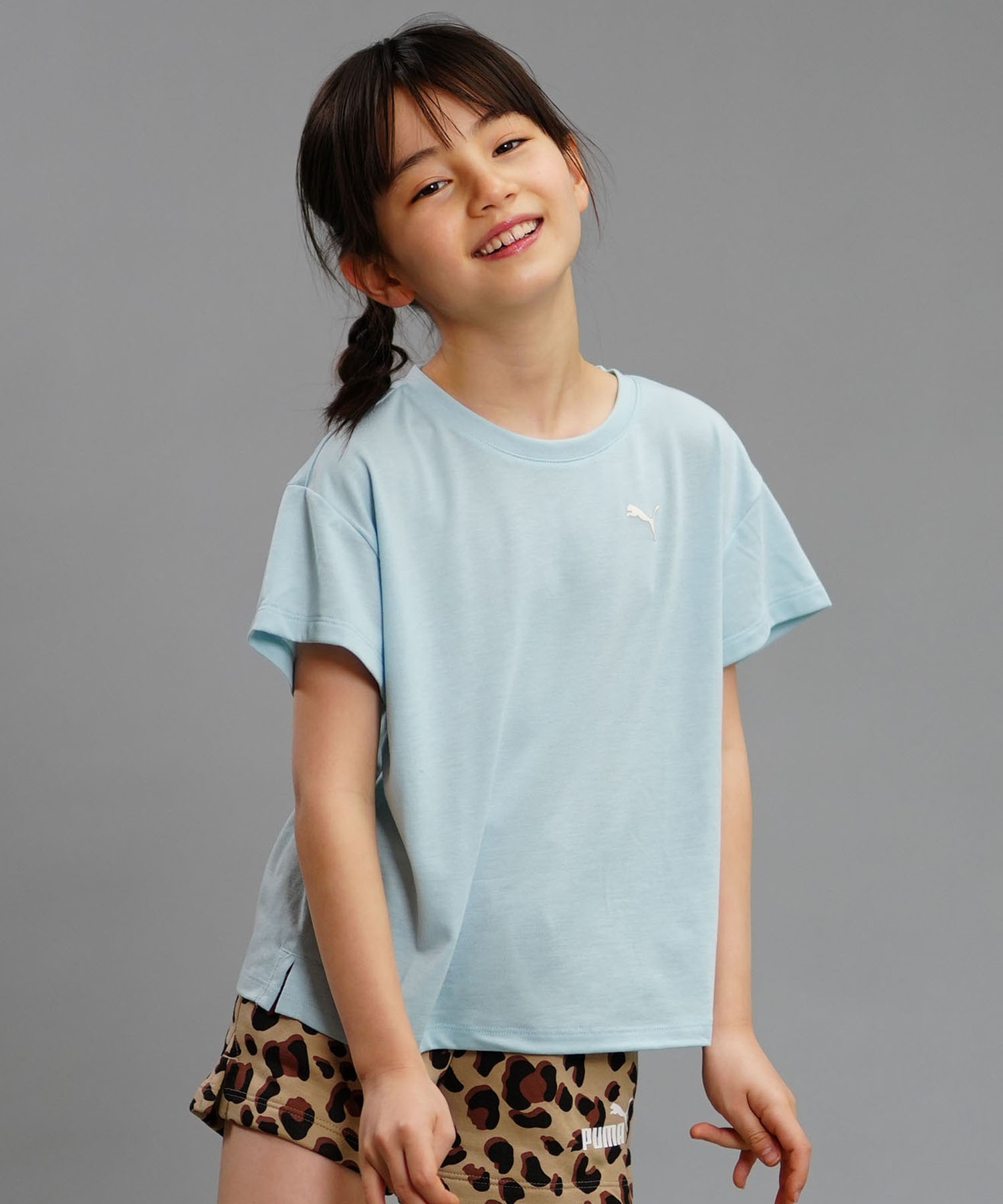 PUMA プーマ ANIMAL REMIX ボーイフレンド キッズ 半袖 Tシャツ