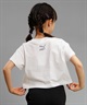 PUMA プーマ GRAPHICS DANCING QUEEN キッズ 半袖 Tシャツ ガールズ ショート丈 ロゴ 625653(50-128cm)