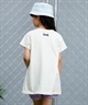 【クーポン対象】ROXY ロキシー MINI HUGGABLE ミニ ハガブル キッズ Tシャツ ワンピース ロゴ TST241119(WHT-130cm)