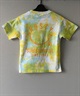 RUSTY ラスティー Tシャツ キッズ 半袖 バックプリント タイダイ柄 ニコちゃん 964504(BLU-100cm)