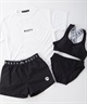RUSTY ラスティー 水着 キッズ 4点セット セパレートタイプ タンクトップ 半袖 Tシャツ ショートパンツ 964806(KHA-130cm)
