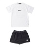 RUSTY ラスティー 水着 キッズ 4点セット セパレートタイプ タンクトップ 半袖 Tシャツ ショートパンツ 964806(KHA-130cm)