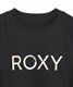 ROXY ロキシー MINI MERMAID LOGO L/S TLY231107 キッズ ユース ガールズ ラッシュガード 長袖 UVカット 速乾 KX1 E18(BKWT-130cm)