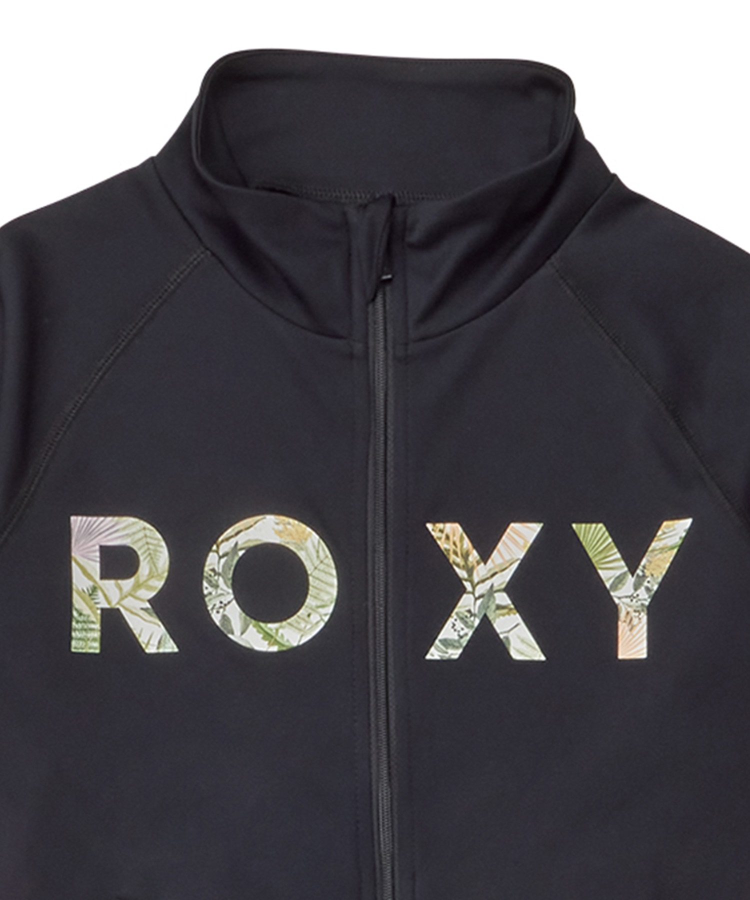 【クーポン対象】ROXY ロキシー キッズ ラッシュガード ジップアップ 長袖 UVカット TLY241108(WHT-120cm)