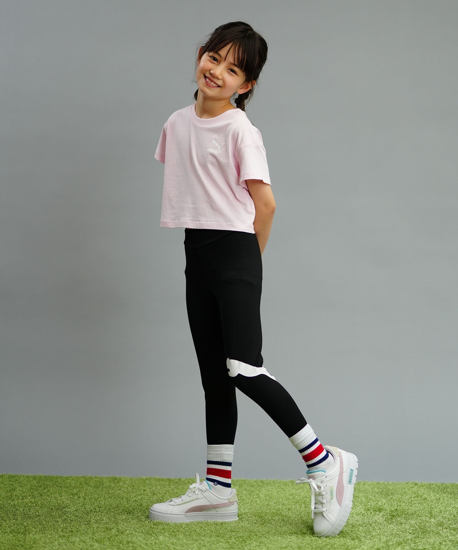 スパッツ×レギンス 8点セット！！ ALL BLACK！！★ ⑦ PUMA プーマ ESS 7 8 アクティブ タイツ キッズ レギンス
