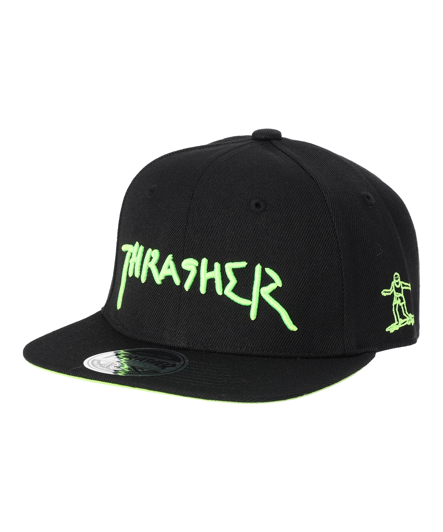 THRASHER スラッシャー CAP  K-THR-C02K キッズ キャップ(BK/OG-F)