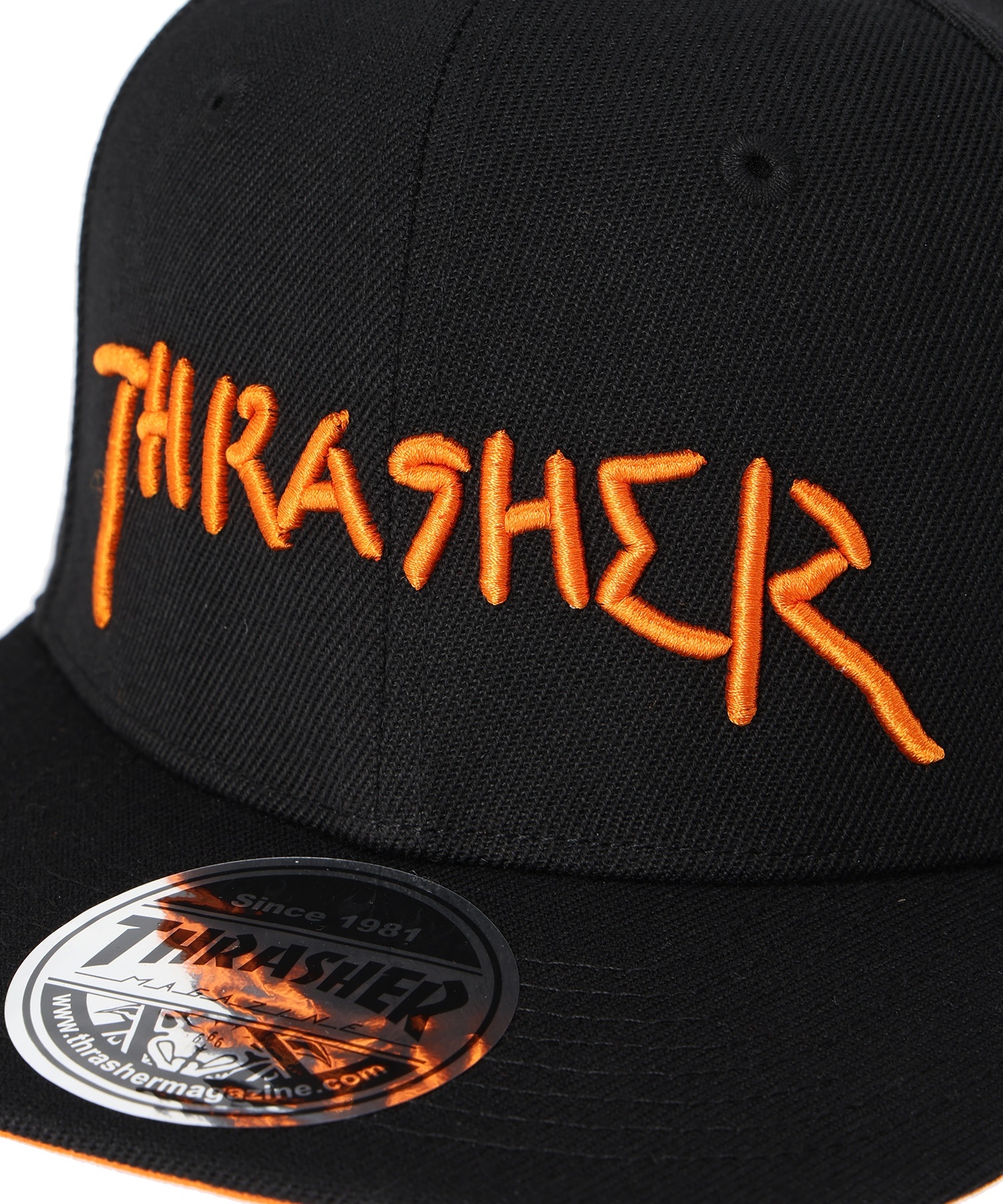 THRASHER スラッシャー CAP  K-THR-C02K キッズ キャップ(BK/LM-F)