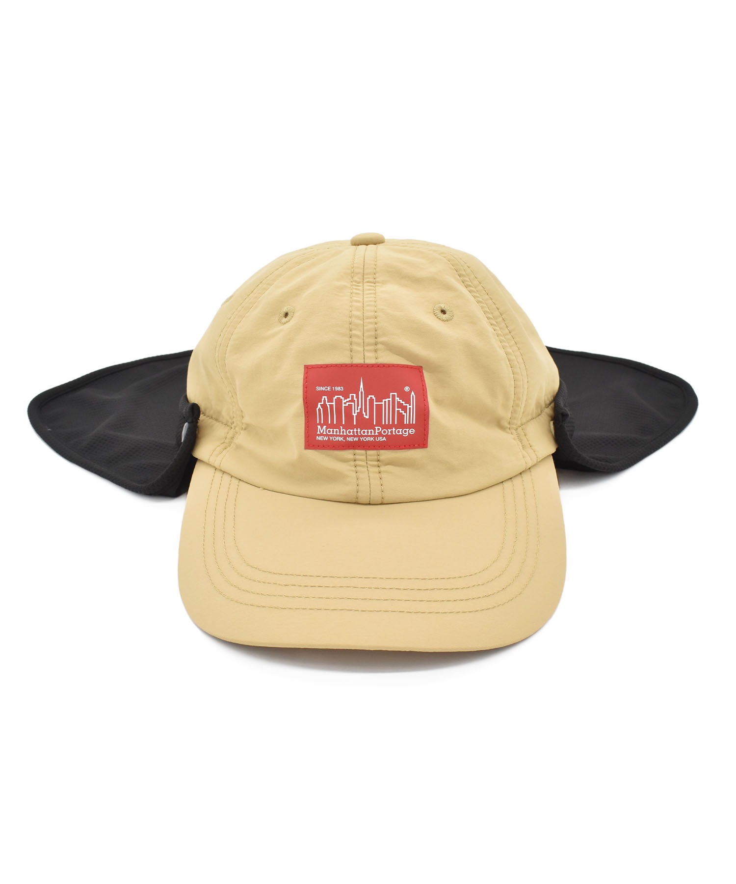 Manhattan Portage マンハッタンポーテージ キッズ キャップ KIDS SUNSHADE CAP MP256(BLACK-54cm)