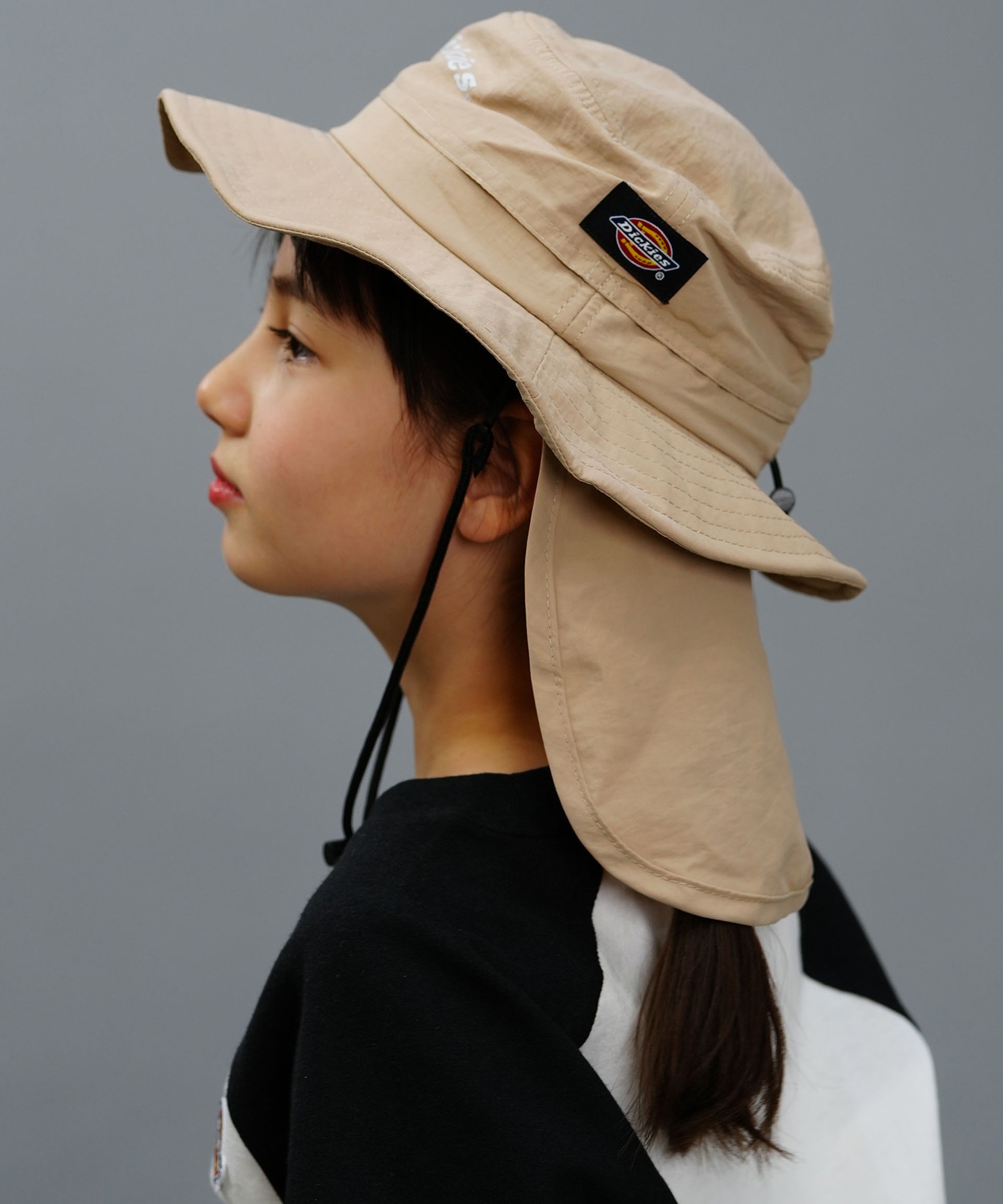 ロゴ刺繍ドリルバケットハット | PRADA