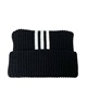 adidas アディダス キッズ ニットキャップ ビーニー キャットイヤー 猫耳 ロゴ リブ ニット 234011604(93BEG-FREE)