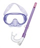 AQA エーキューエー キッズ シュノーケリンググッズ マスク＆スノーケル Sea-J 2点セットV KZ-9154(C.PK-ONESIZE)