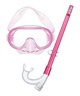 AQA エーキューエー キッズ シュノーケリンググッズ マスク＆スノーケル Sea-J 2点セットV KZ-9154(C.PK-ONESIZE)