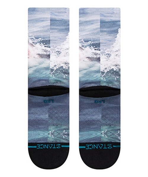 STANCE スタンス SHARK WEEK KIDS K555C22SHA キッズ ジュニア ソックス 靴下 シャークウィーク コラボ JJ L16(BLUE-L)