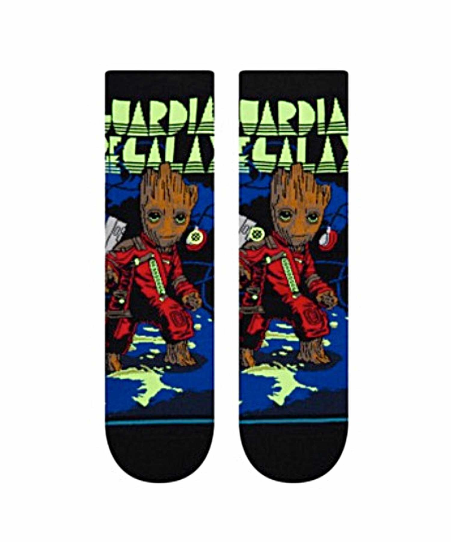 STANCE スタンス キッズ ジュニア ソックス 靴下 GUARDIANS OF THE GALAXY コラボモデル GROOT JAMS KIDS K545A22GRO(BLACK-L)