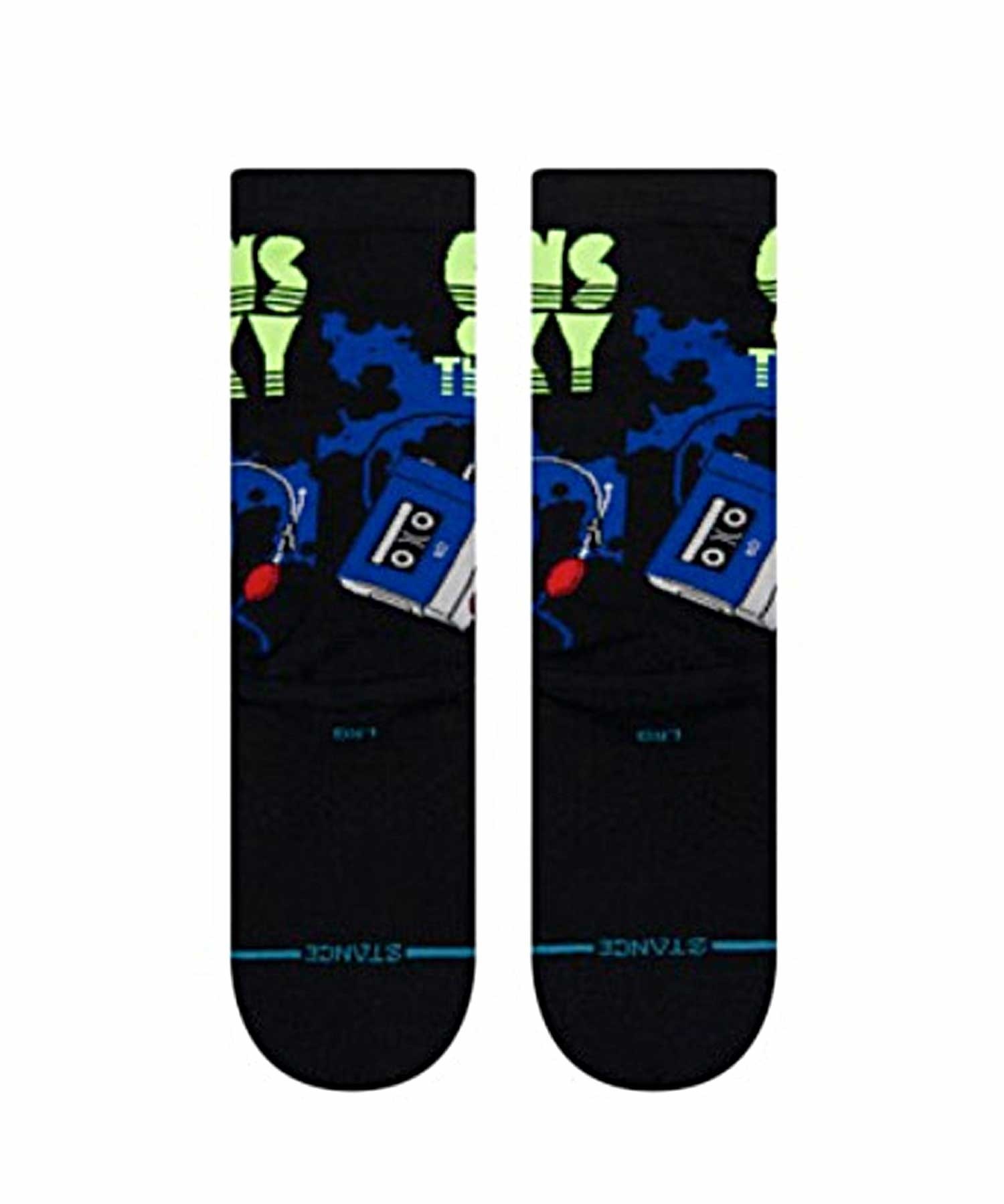 STANCE スタンス キッズ ジュニア ソックス 靴下 GUARDIANS OF THE GALAXY コラボモデル GROOT JAMS KIDS K545A22GRO(BLACK-L)