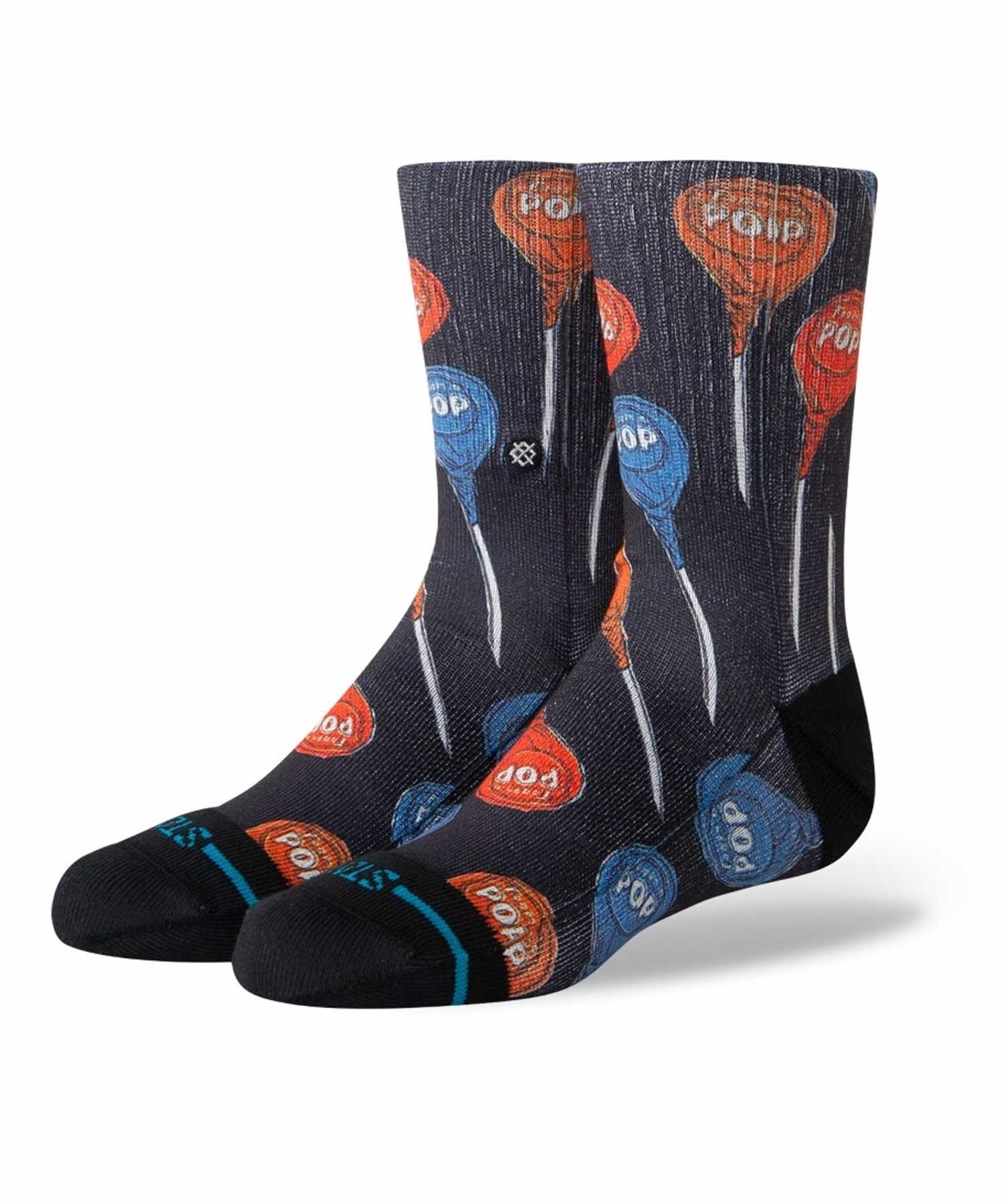 STANCE スタンス キッズ ジュニア 靴下 ソックス TOOTSIE POP KIDS K556A24TOO#BLK(BLACK-L)