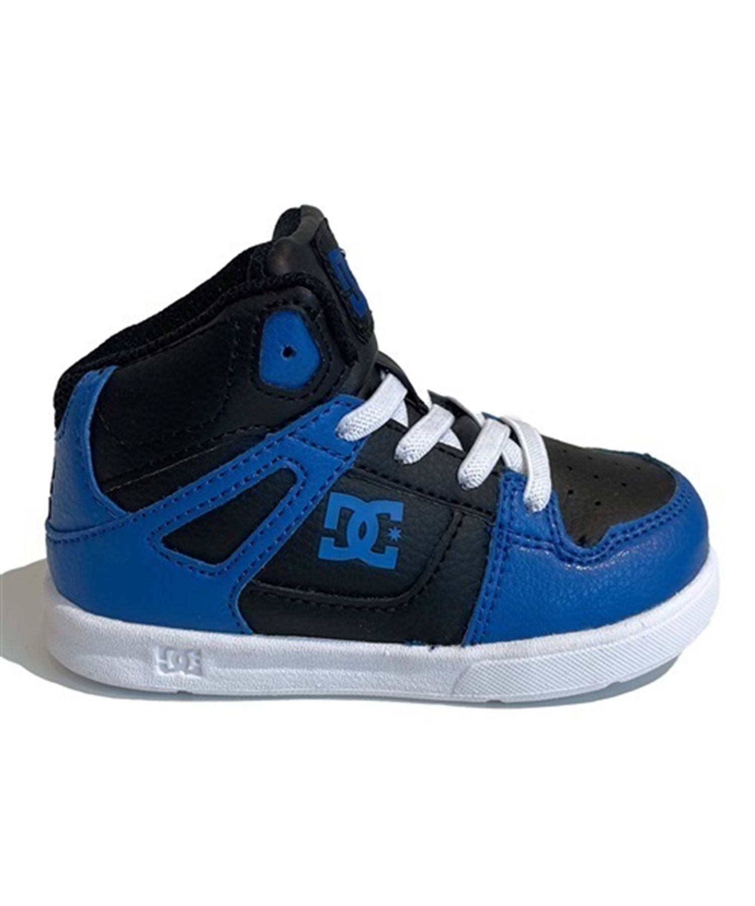 DC SHOE ディーシーシュー TS PURE HIGH-TOP SE UL SN キッズ シューズ スニーカー ハイカット ブラック×ブルー DT234602 BLB(BLB-12.0cm)