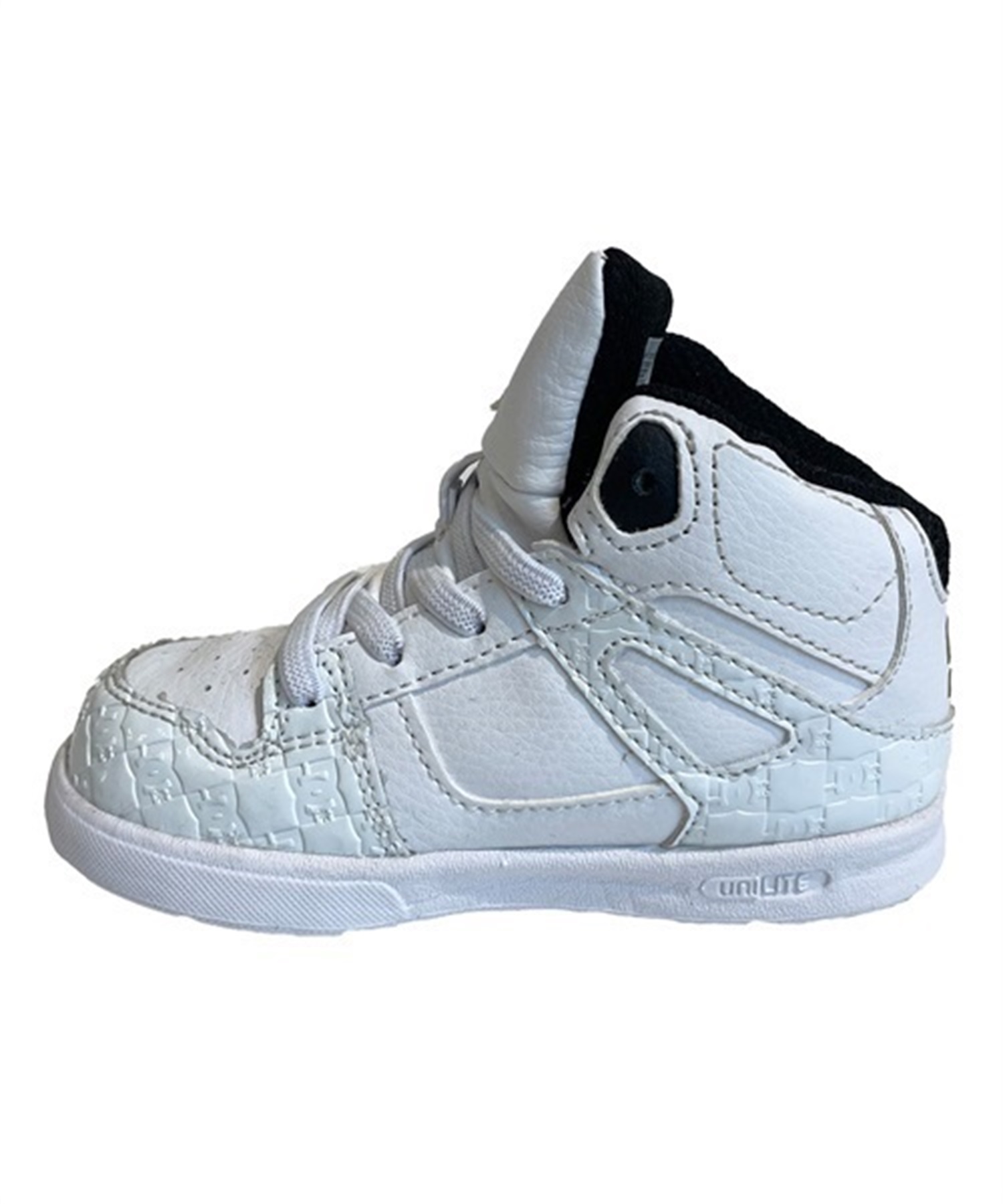 DC SHOE ディーシーシュー TS PURE HIGH-TOP SE UL SN キッズ シューズ スニーカー ハイカット ホワイト×ゴールド DT234602 WG1(WG1-12.0cm)