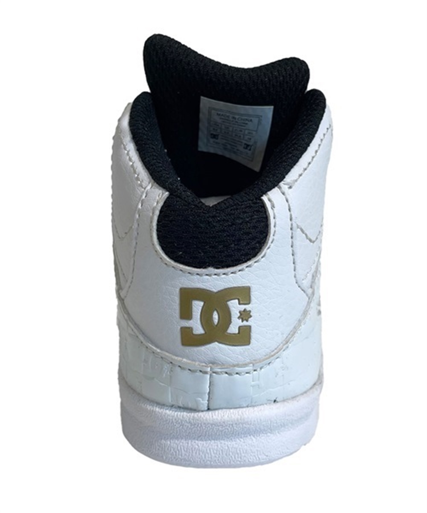 DC SHOE ディーシーシュー TS PURE HIGH-TOP SE UL SN キッズ シューズ スニーカー ハイカット ホワイト×ゴールド DT234602 WG1(WG1-12.0cm)