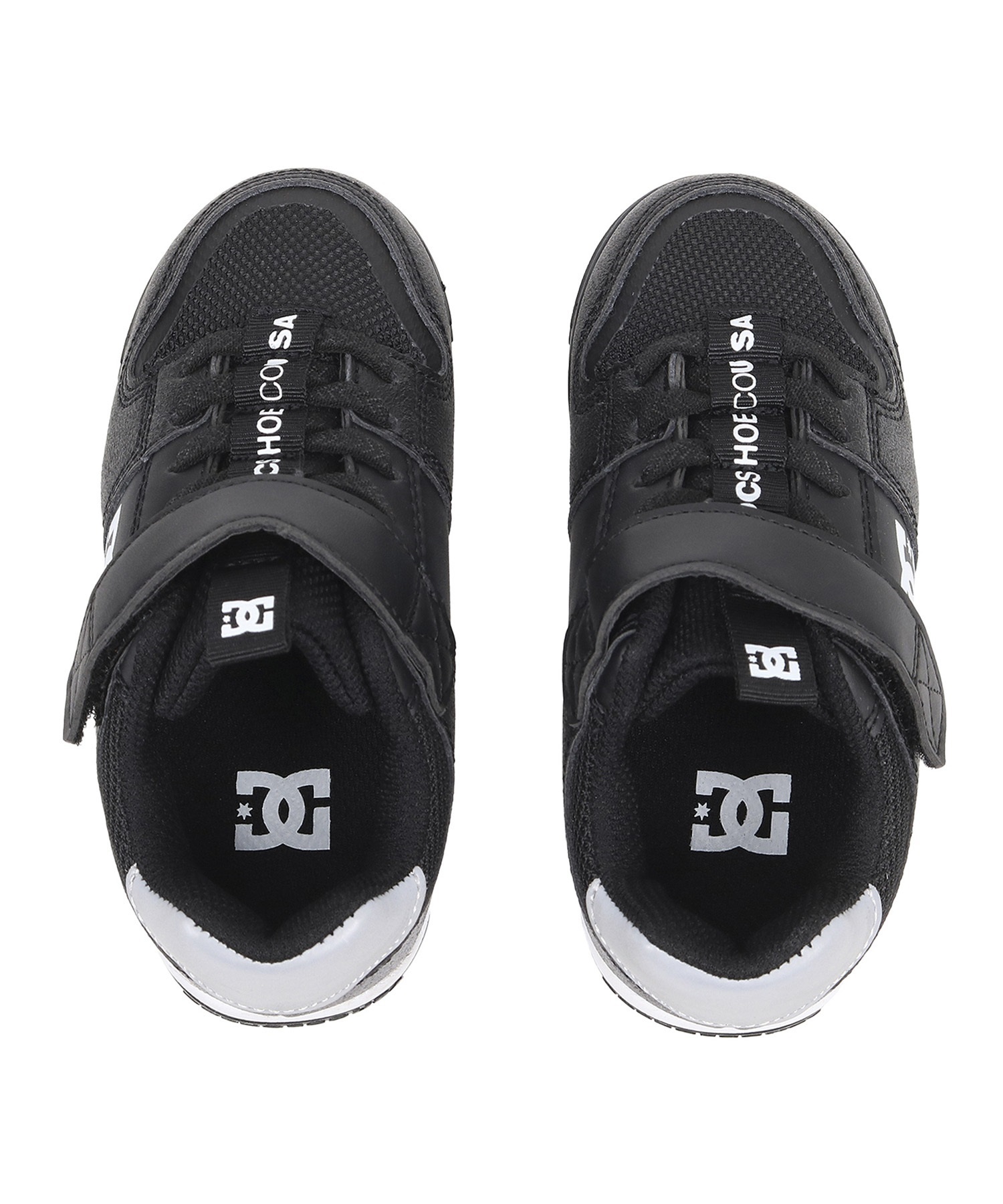 DC SHOE ディーシーシュー KS MEDALIST 4 キッズ スニーカー メダリスト ベルクロ ゴムひも DK236601 BKW(BKW-14.0cm)