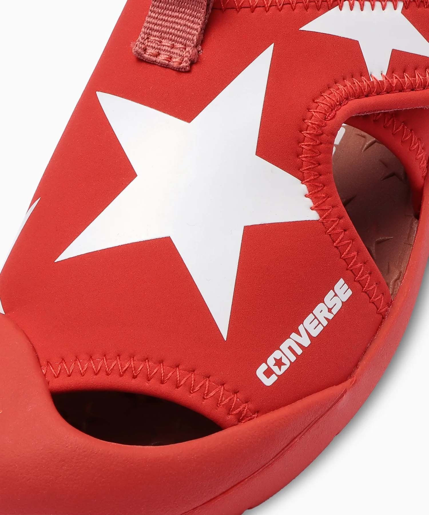 CONVERSE コンバース KID'S CVSTAR SANDAL キッズ サンダル シューズ 星 スター 37303000(RD/WT-13.0cm)