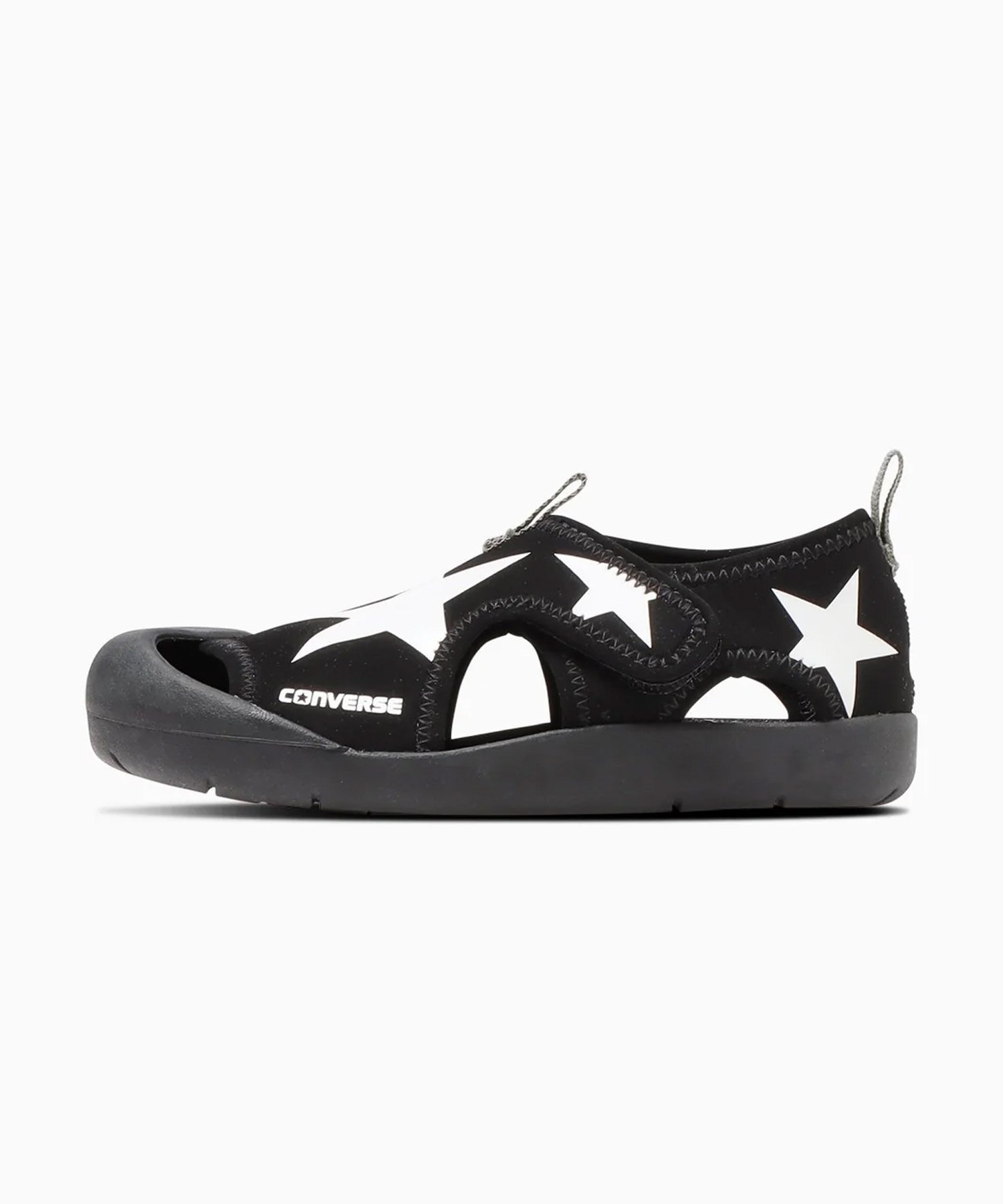 CONVERSE コンバース KID'S CVSTAR SANDAL キッズ サンダル シューズ 星 スター 37303002(BK/WT-13.0cm)