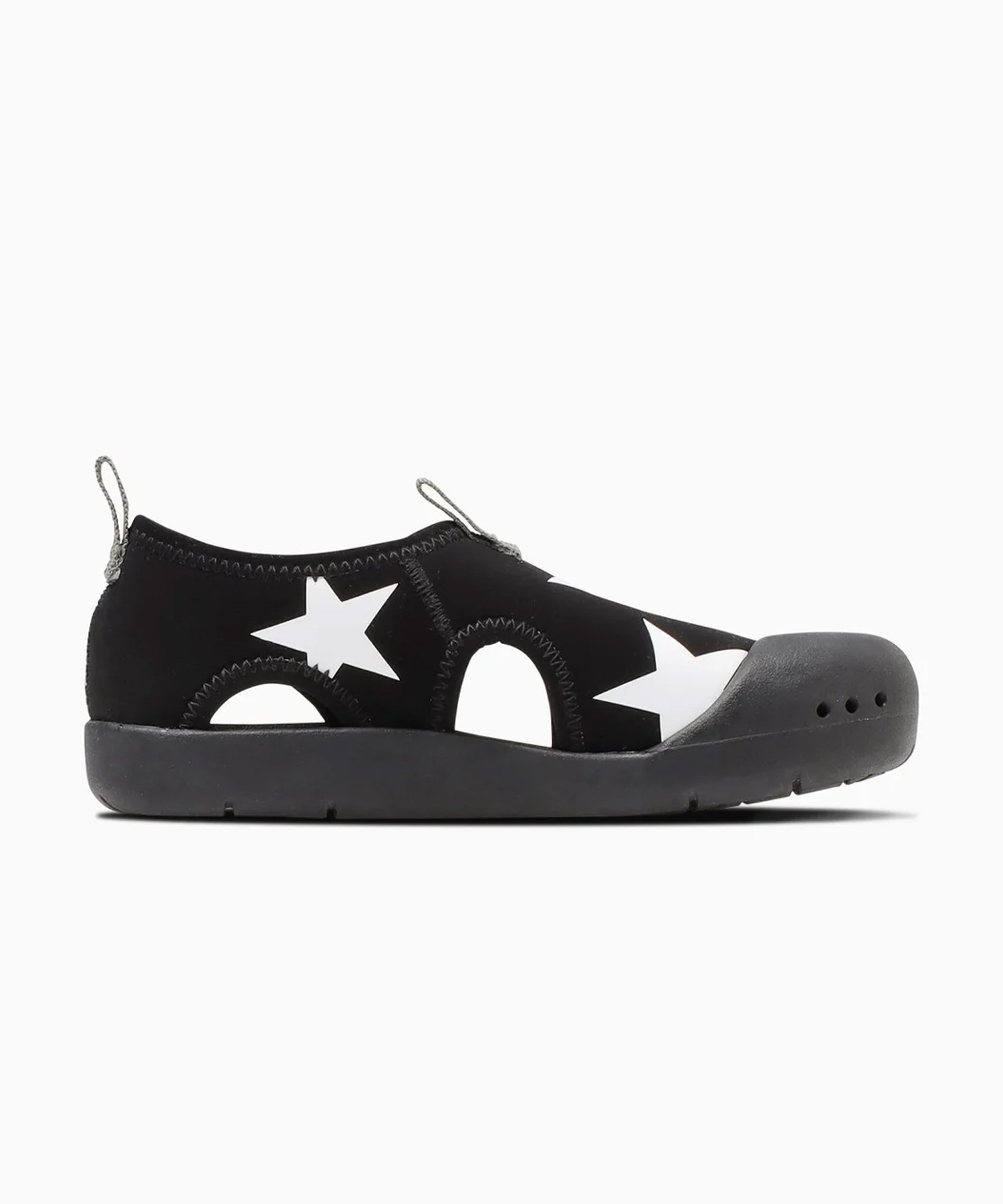 CONVERSE コンバース KID'S CVSTAR SANDAL キッズ サンダル シューズ 星 スター 37303002(BK/WT-13.0cm)