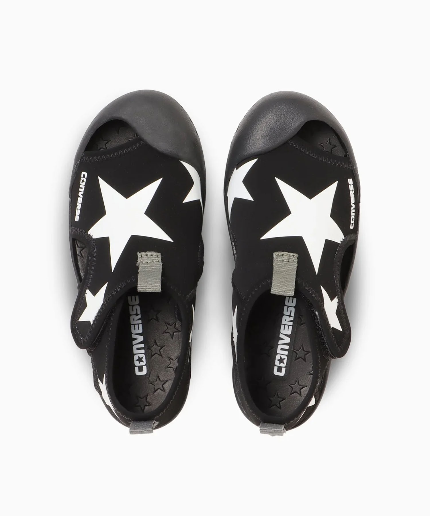 CONVERSE コンバース KID'S CVSTAR SANDAL キッズ サンダル シューズ 星 スター 37303002(BK/WT-13.0cm)