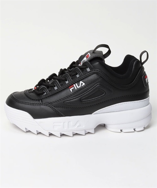 FILA/フィラ キッズ スニーカー　ディスラプター2 PS 3FM00648-014(B/W/R-18.0cm)