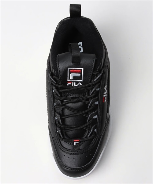 FILA/フィラ キッズ スニーカー　ディスラプター2 PS 3FM00648-014(B/W/R-18.0cm)