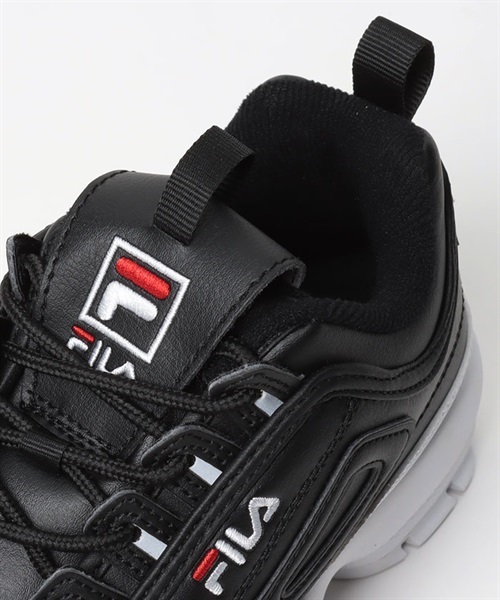 FILA/フィラ キッズ スニーカー　ディスラプター2 PS 3FM00648-014(B/W/R-18.0cm)