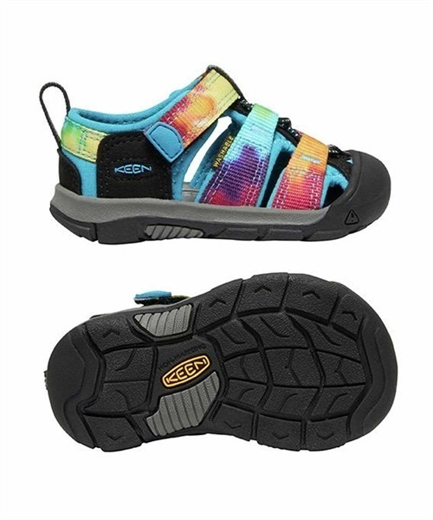 KEEN/キーン ニューポート エイチツー 1021495 キッズ シューズ サンダル(RainbowTieDye-12.5cm)