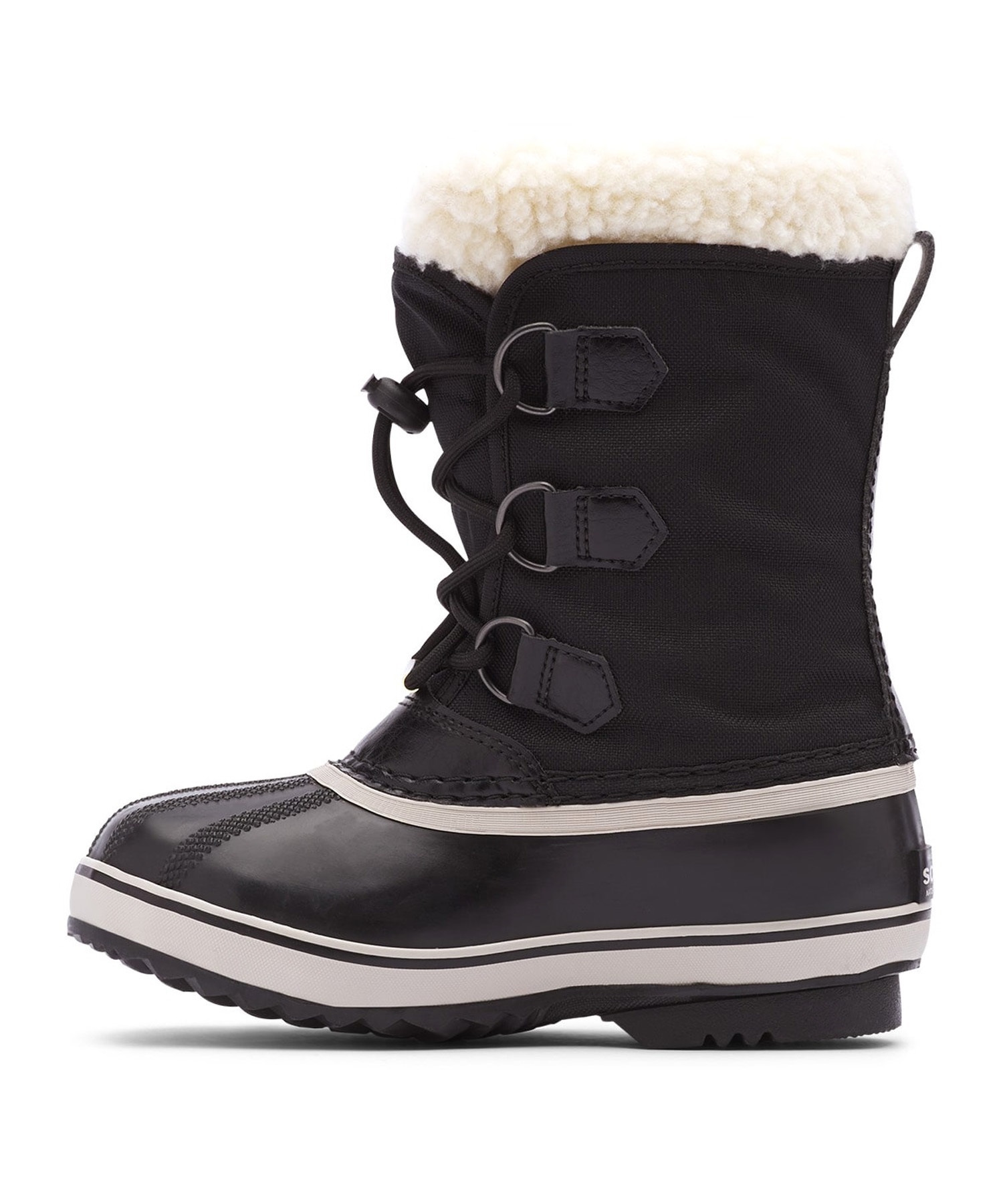 SOREL/ソレル YOOT PAC NYLON WP ユート パックナイロン ウォータープルーフ キッズ ウィンターブーツ 防水 ブラック NY1962 010(010-19.0cm)