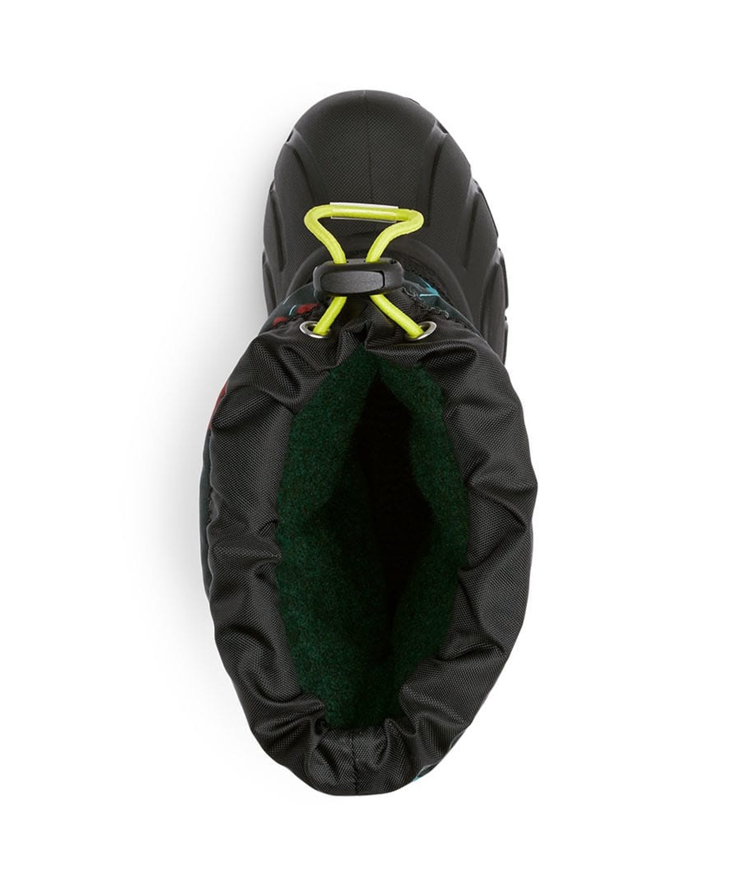 SOREL/ソレル ユース フルーリー プリント キッズ ウィンターブーツ 防水 ブラック 総柄 NY3504 011(011-19.0cm)