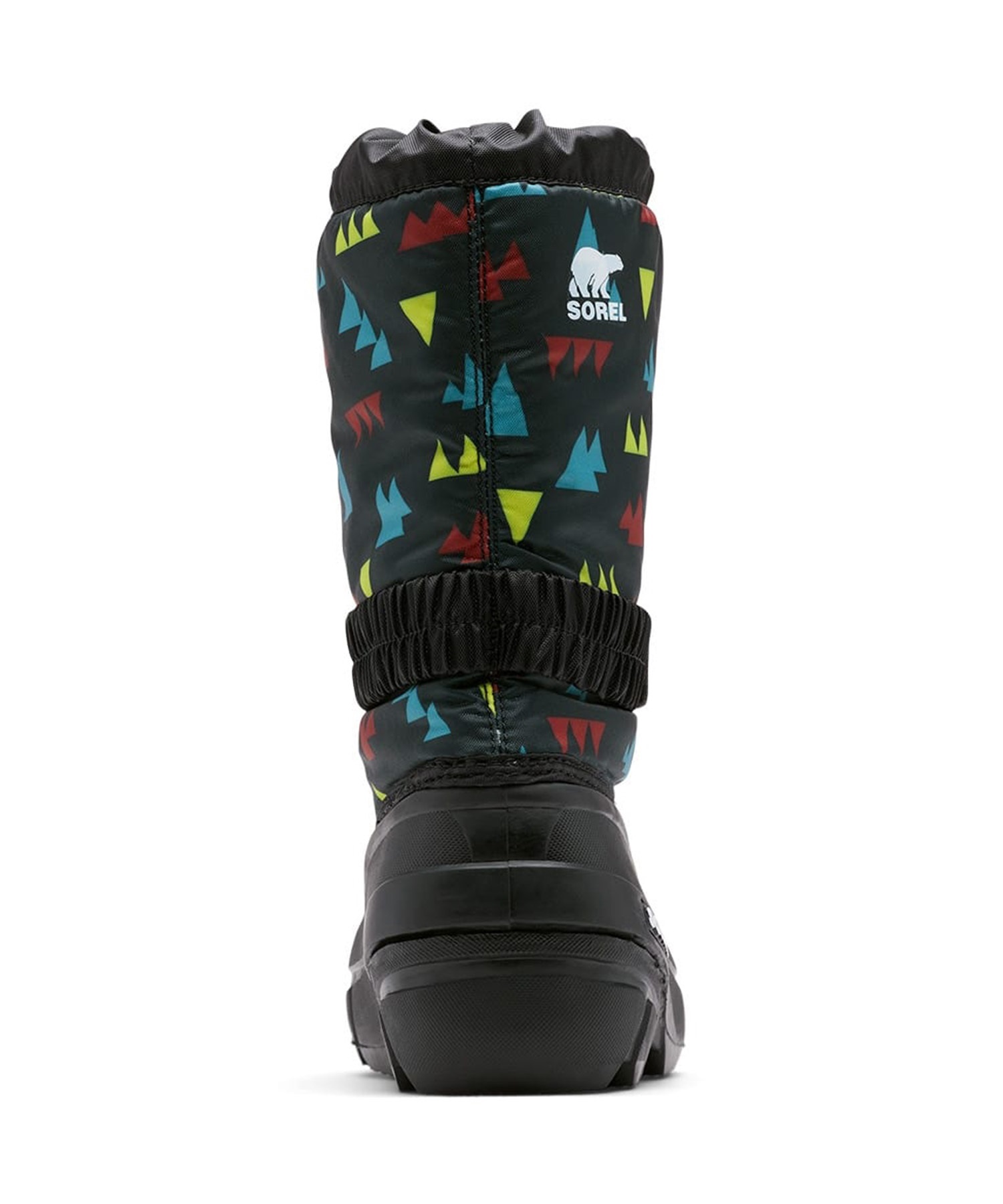 SOREL/ソレル ユース フルーリー プリント キッズ ウィンターブーツ 防水 ブラック 総柄 NY3504 011(011-19.0cm)