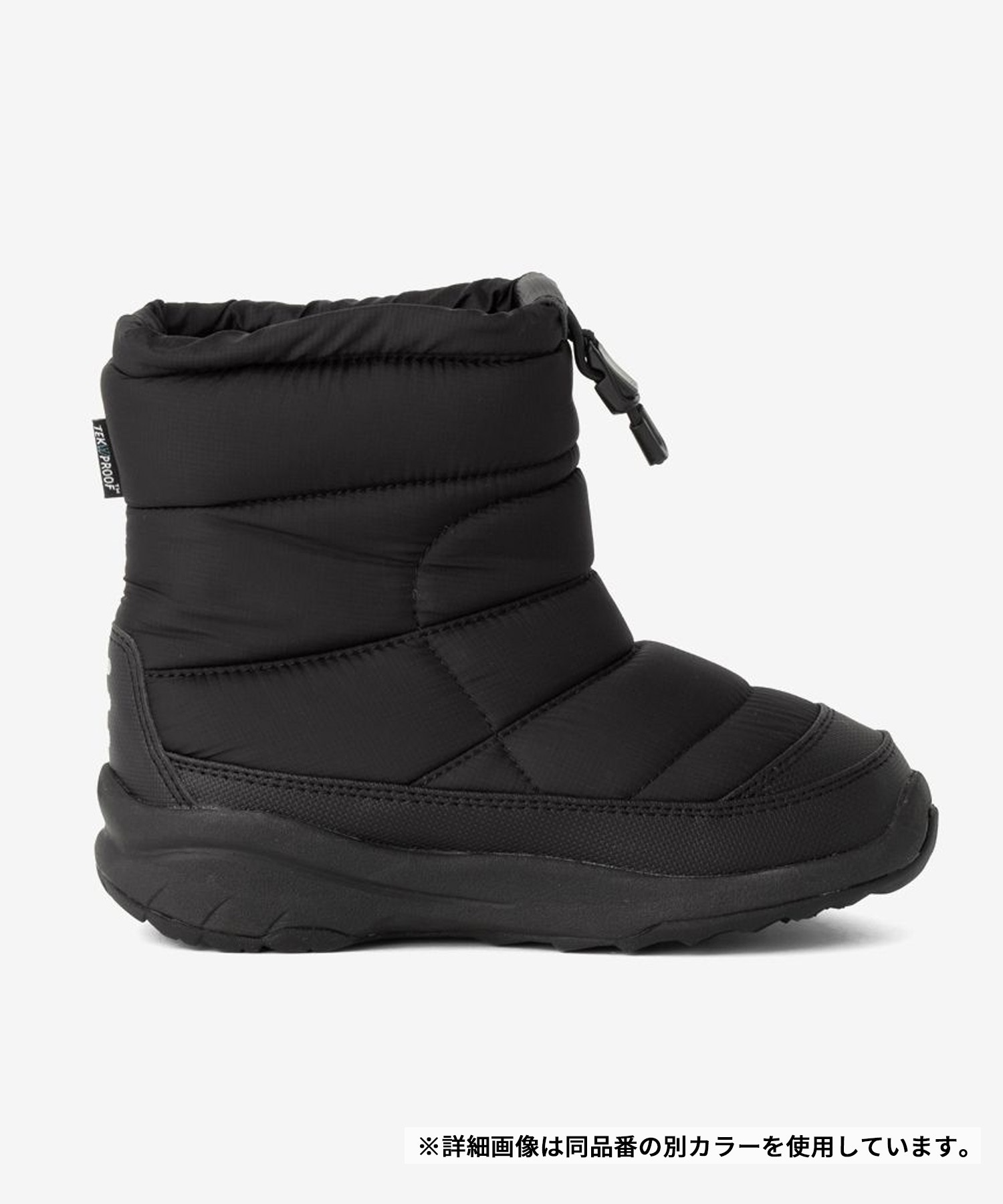 THE NORTH FACE/ザ・ノース・フェイス K Nuptse Bootie WP ヌプシ ブーティ ウォータープルーフ キッズ ウィンターブーツ 防水 ウールブラック NFJ52287 WK(WK-17.0cm)