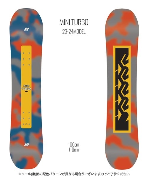 K2 ケーツー スノーボード 板 キッズ ユース MINI TURBO 23-24モデル KK H5(MINITURBO-100cm)